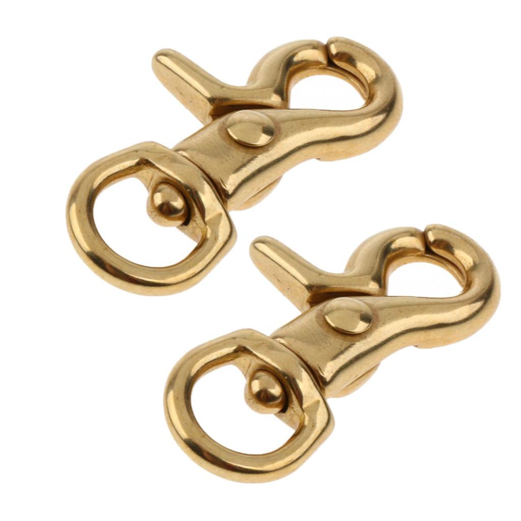 2x Lobster Clasp Hook Keychain Swivel Trigger Snap Hook Buckle Finding 11mm