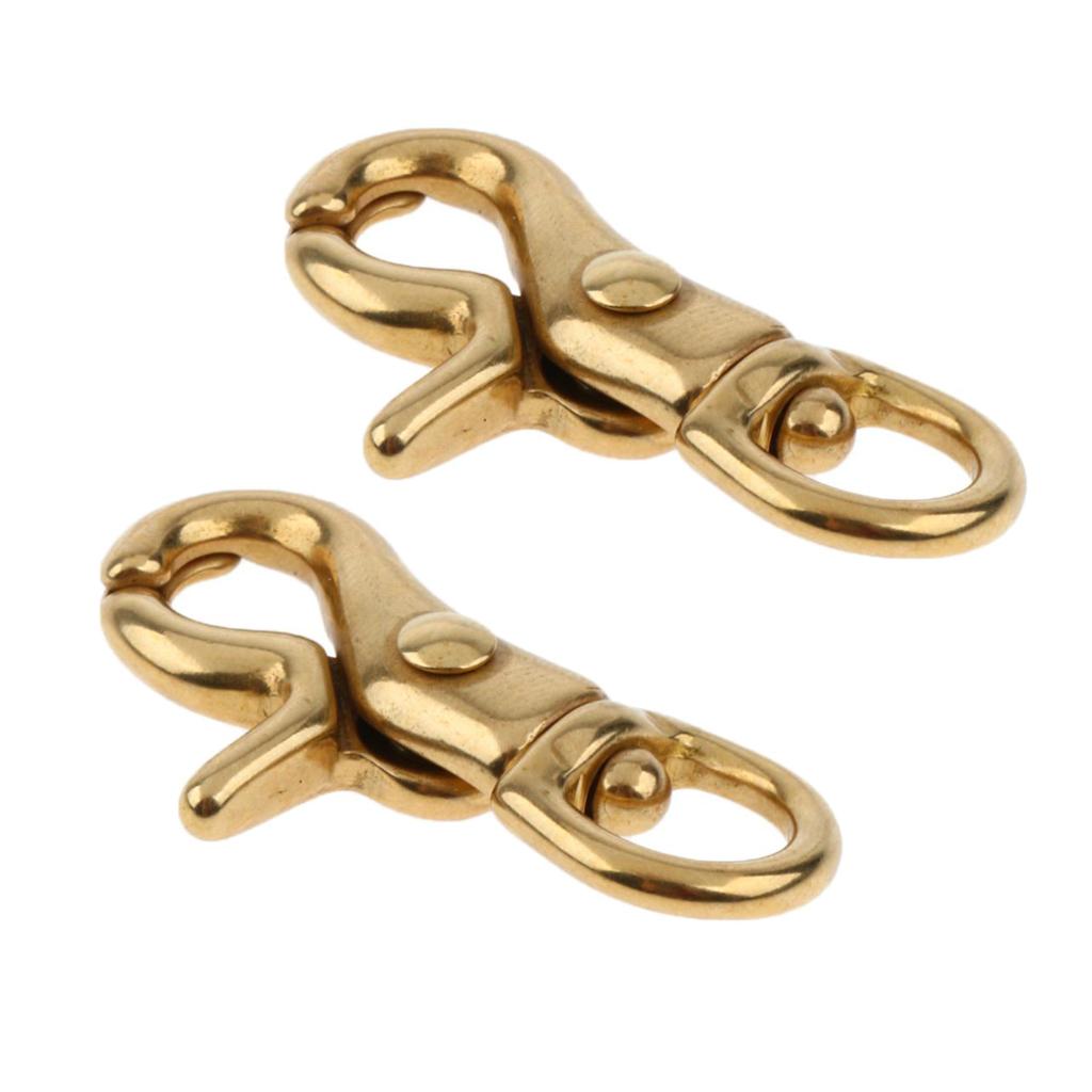 2x Lobster Clasp Hook Keychain Swivel Trigger Snap Hook Buckle Finding 11mm