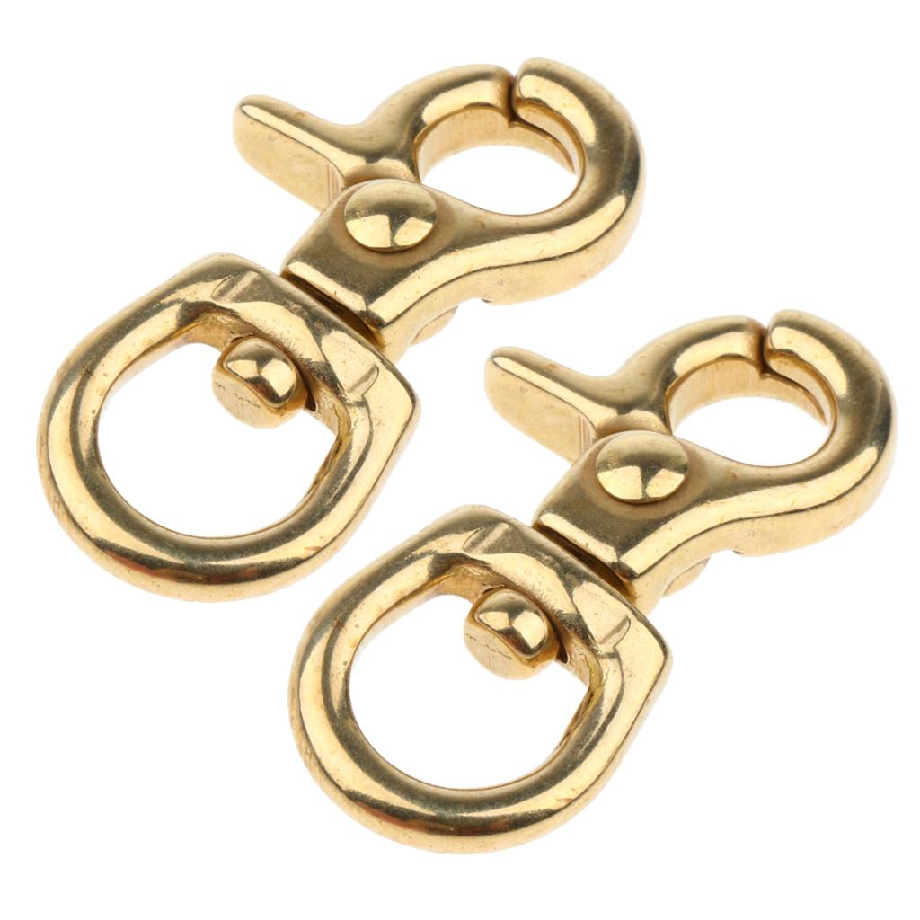 2x Lobster Clasp Hook Keychain Swivel Trigger Snap Hook Buckle Finding 10mm