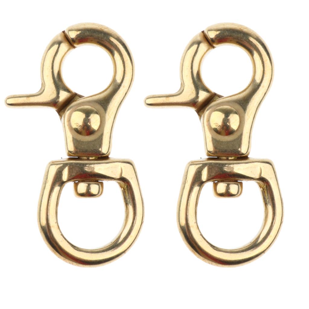 2x Lobster Clasp Hook Keychain Swivel Trigger Snap Hook Buckle Finding 10mm