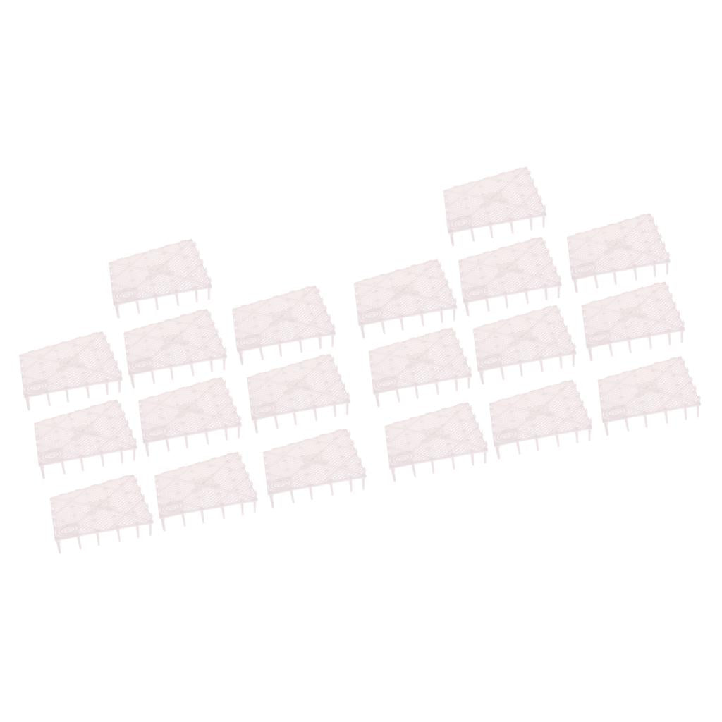 20 Pack Aquarium Fish Tank Bottom Filter Board 5.7-inch by 5.7-inch White