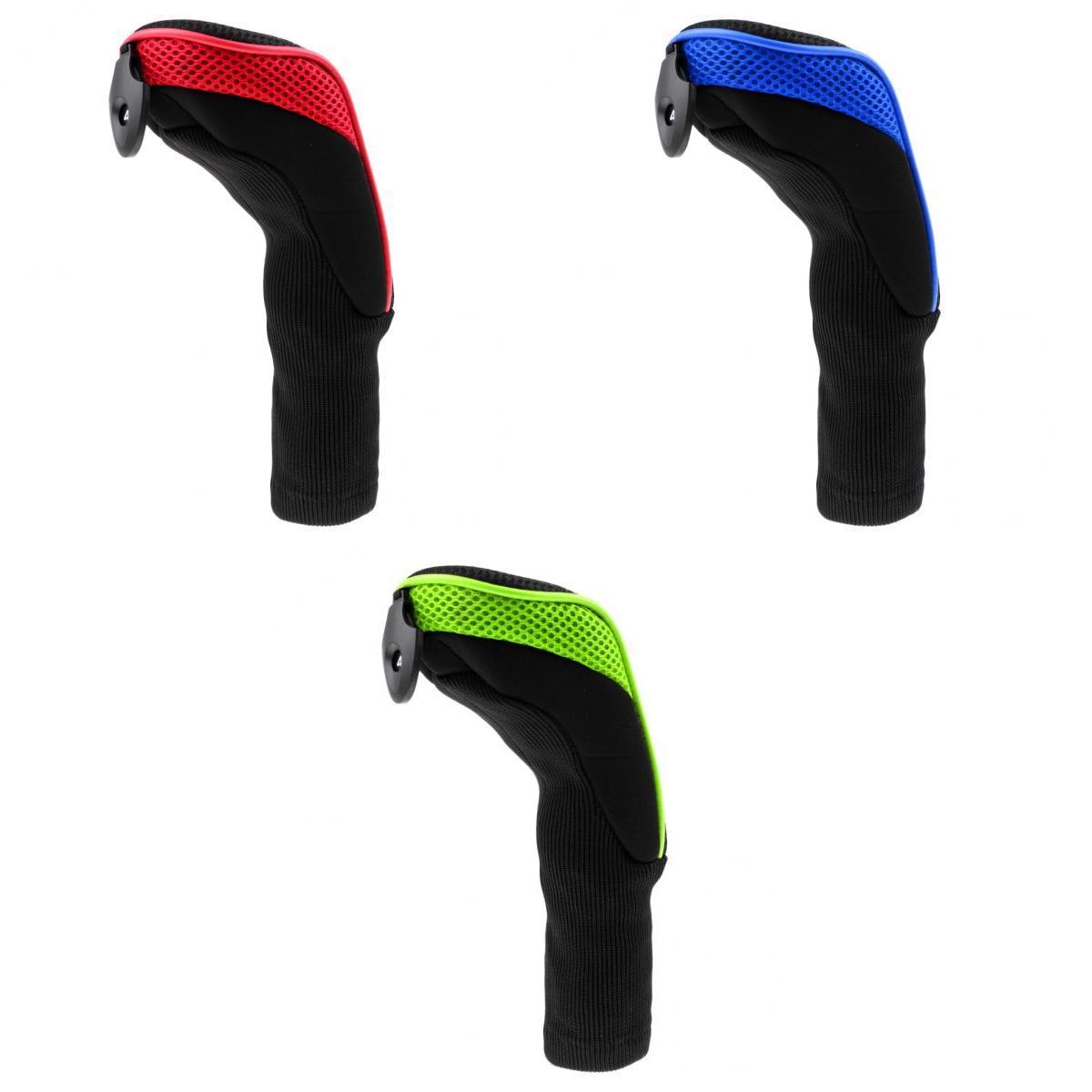 3Pcs Long Neck Headcover Golf Club Head Covers Golf Hybrid Headcovers