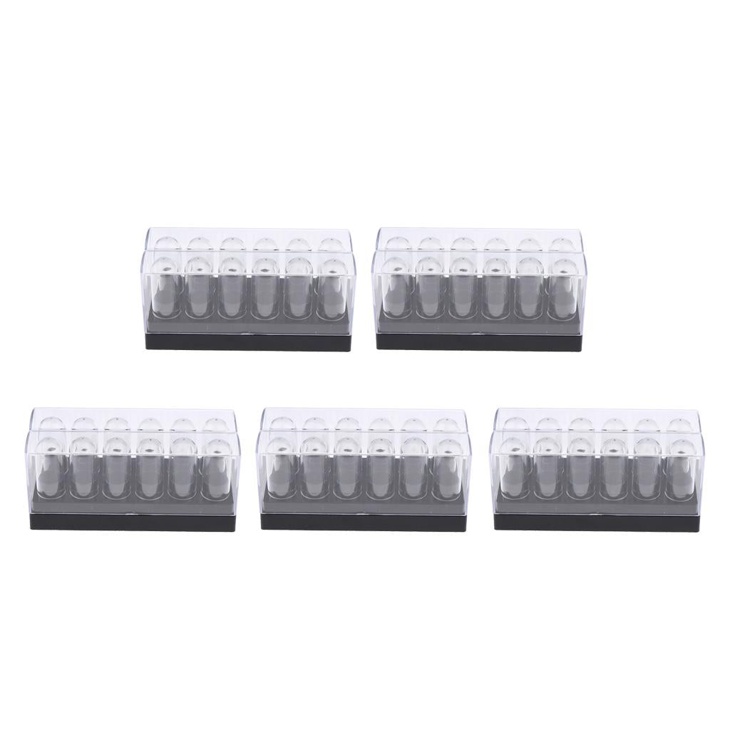 5x Empty Lipstick Tubes Lip Balm Container DIY Cosmetics Makeup Tools w/ Cap