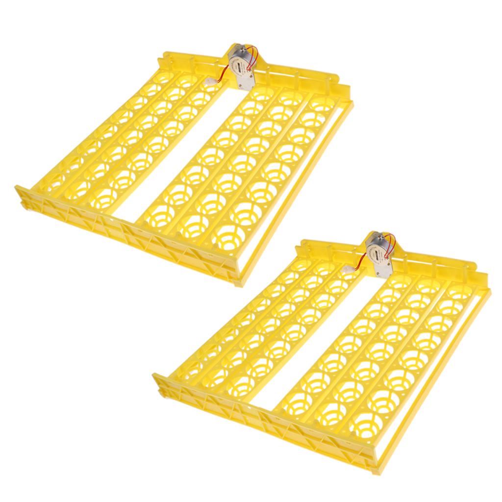 2PCS 110V 48-digital Automatic Egg Turner Tray Chicken Egg brood Turner