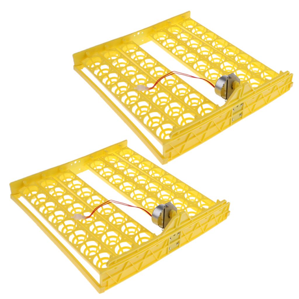 2PCS 110V 48-digital Automatic Egg Turner Tray Chicken Egg brood Turner
