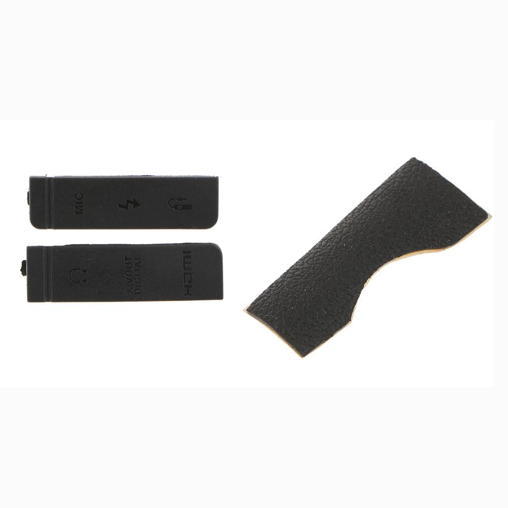 CF SD Card Socket Slot Skin Rubber Cover + USB Lid for 5D3/5D Mark III