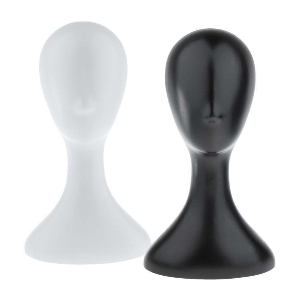 2 Pieces 16 Mannequin Head Model Manikin Wig Hat Scarf Display Stand Holder"
