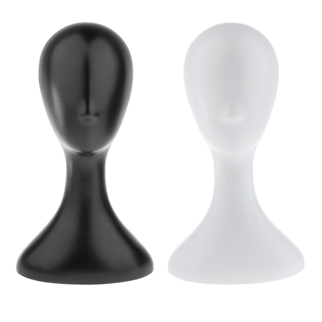 2 Pieces 16 Mannequin Head Model Manikin Wig Hat Scarf Display Stand Holder"