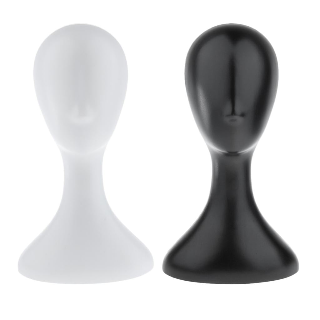 2 Pieces 16 Mannequin Head Model Manikin Wig Hat Scarf Display Stand Holder"