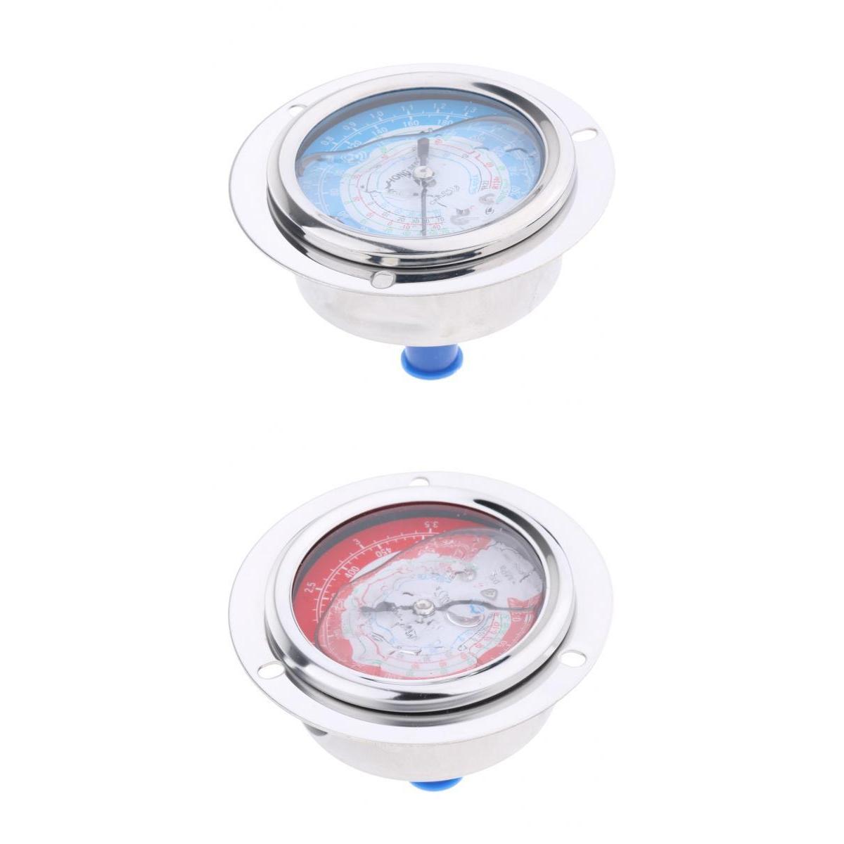 2PCS Liquid Filled Pressure Gauge for Water Oil Hydraulic 3.8MPa 1.8MPa
