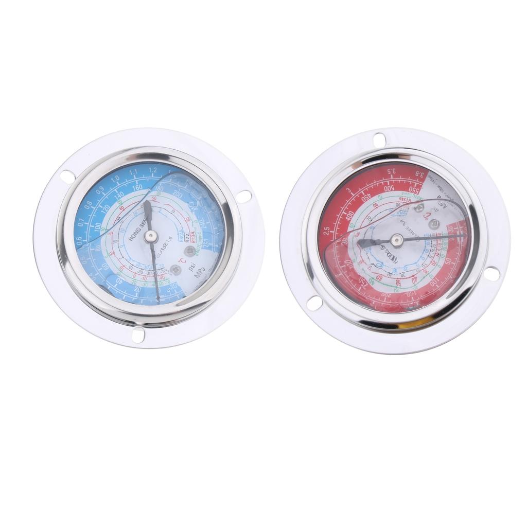 2PCS Liquid Filled Pressure Gauge for Water Oil Hydraulic 3.8MPa 1.8MPa