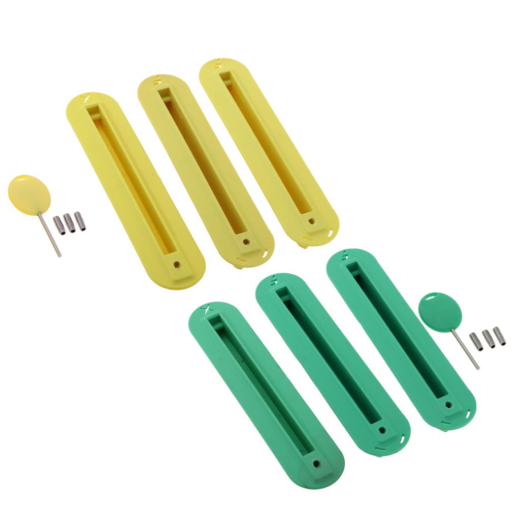 6 Piece Tri Box Surfing SUP Surfboard Fin Plug Set with Screw 02