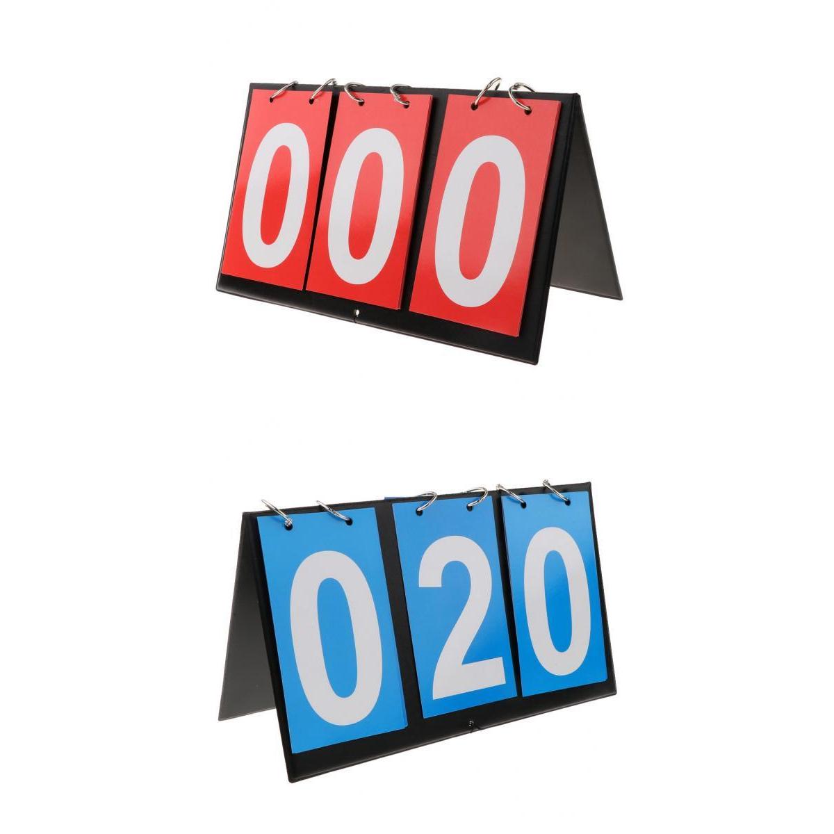 2 Piece 3-Digital Table Top Scoreboard Flipper for Basketball Football