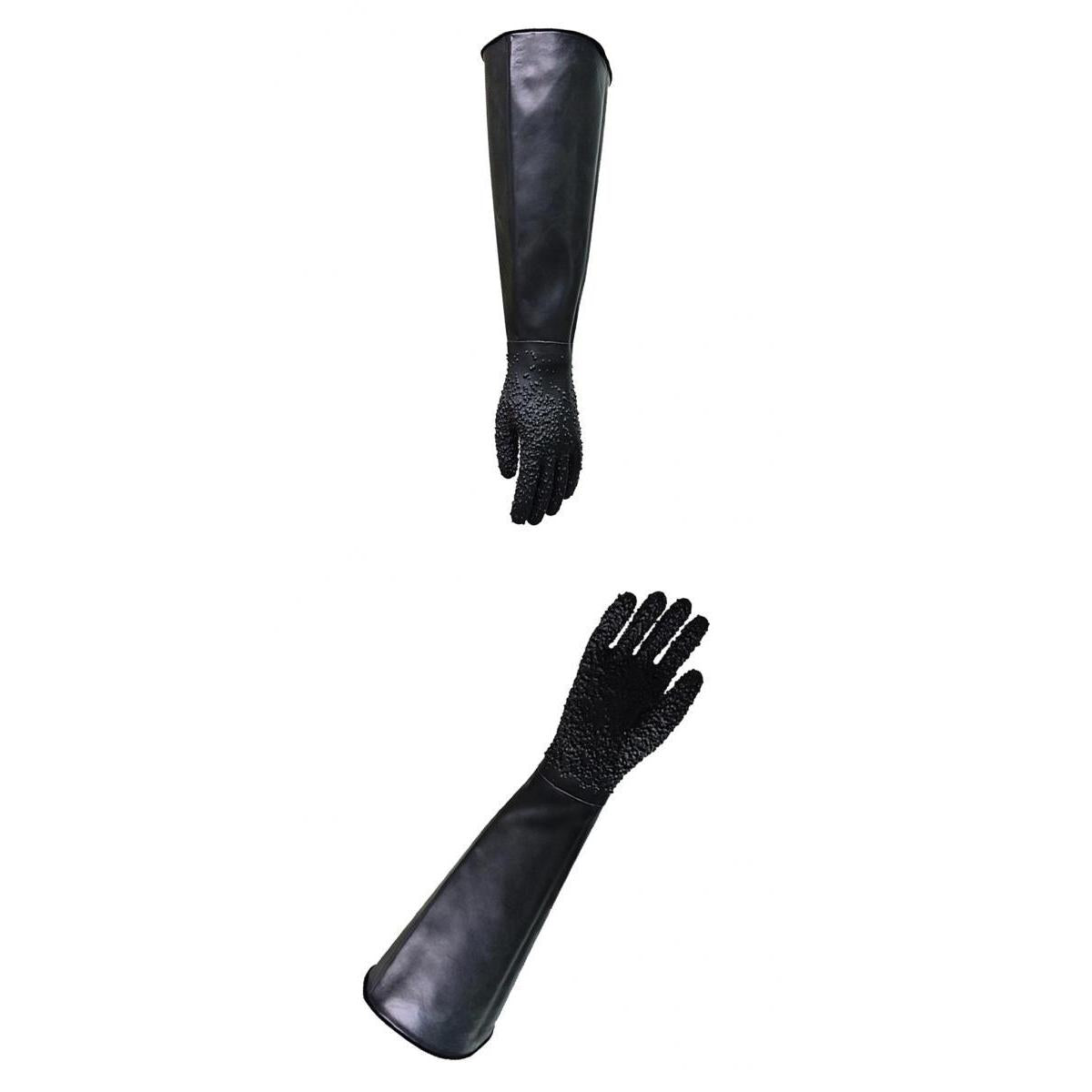 2Pcs 68cm Hand Protective Working Gloves for Sand Blasting Blast Cabinet