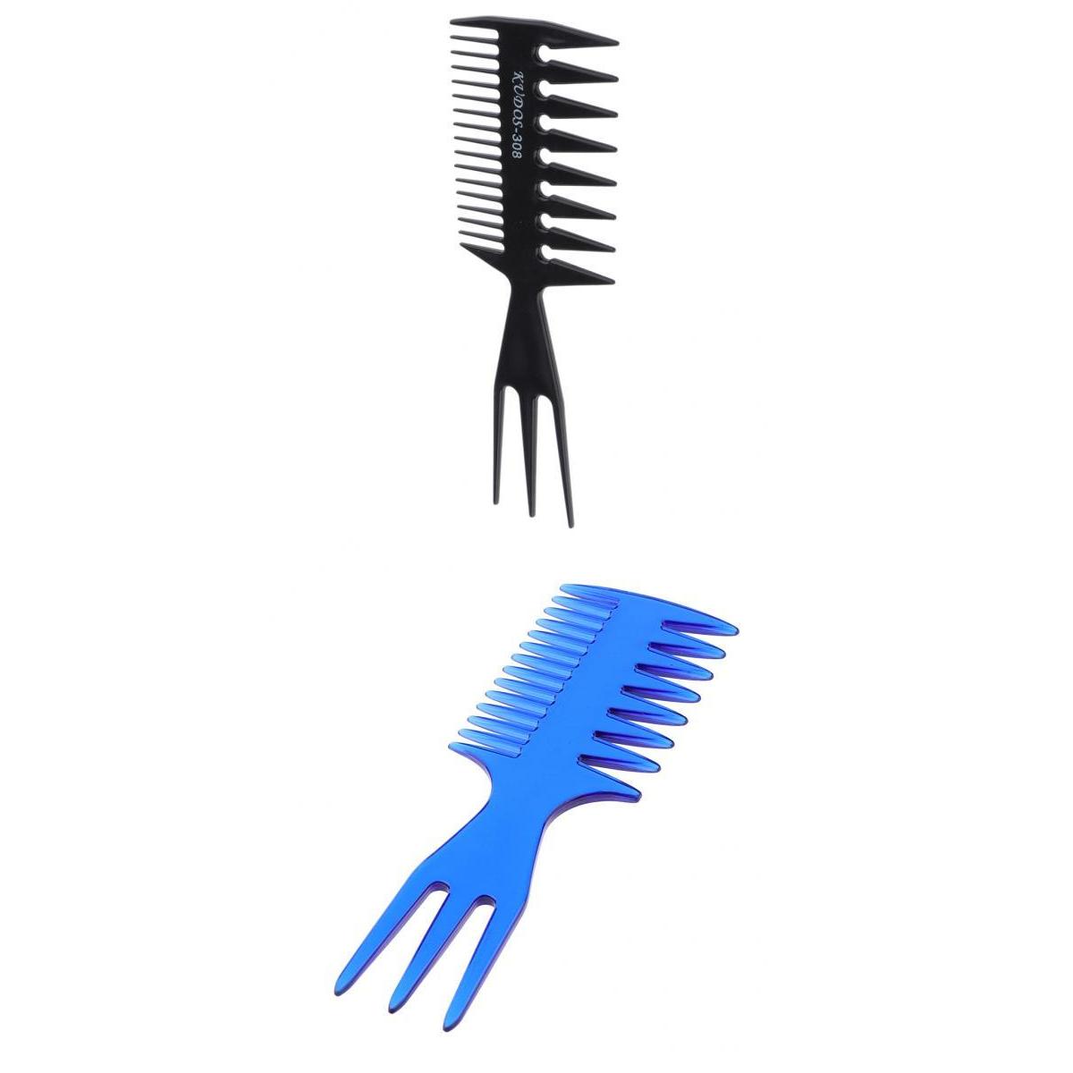 2x Salon Afro Hair Pick Brush Comb Hairdressing Styling Braid Coloring Comb