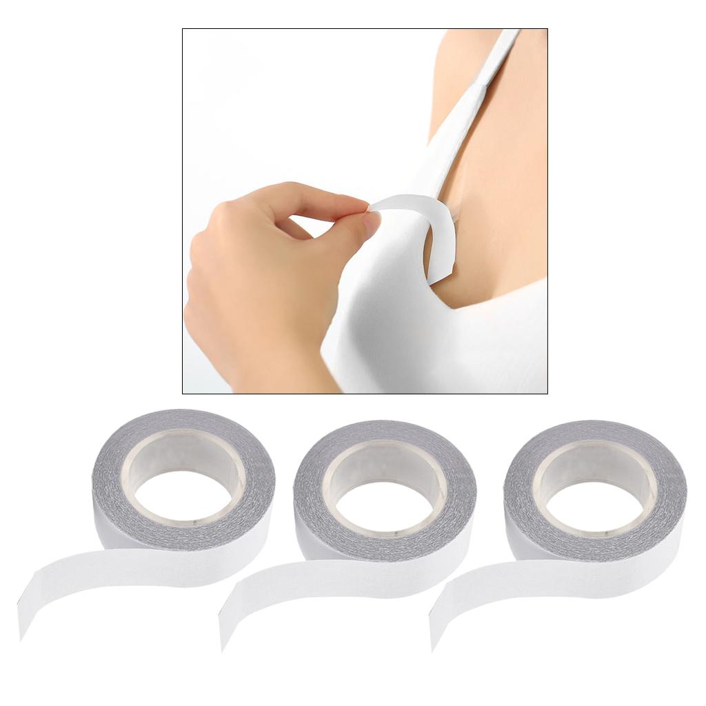 3x Invisible Double Side Tape Roll For Cloth Body Skin Hair Extension Toupee