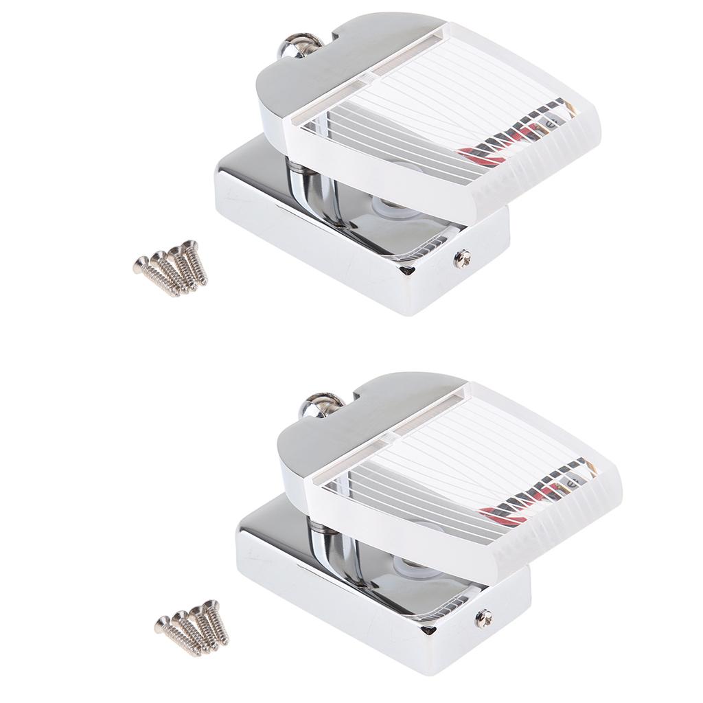 2pcs LED Reading Light Touch Control Dimmable Marine RV USB Port Adjustable