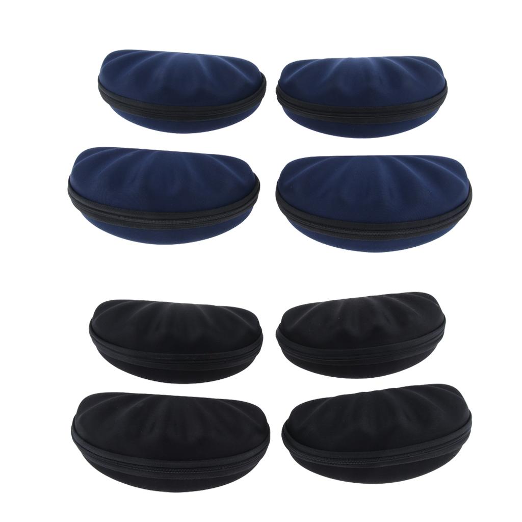 8Pcs EVA Zipper Eyeglass Box Glasses Hard Case Protector Container Holder