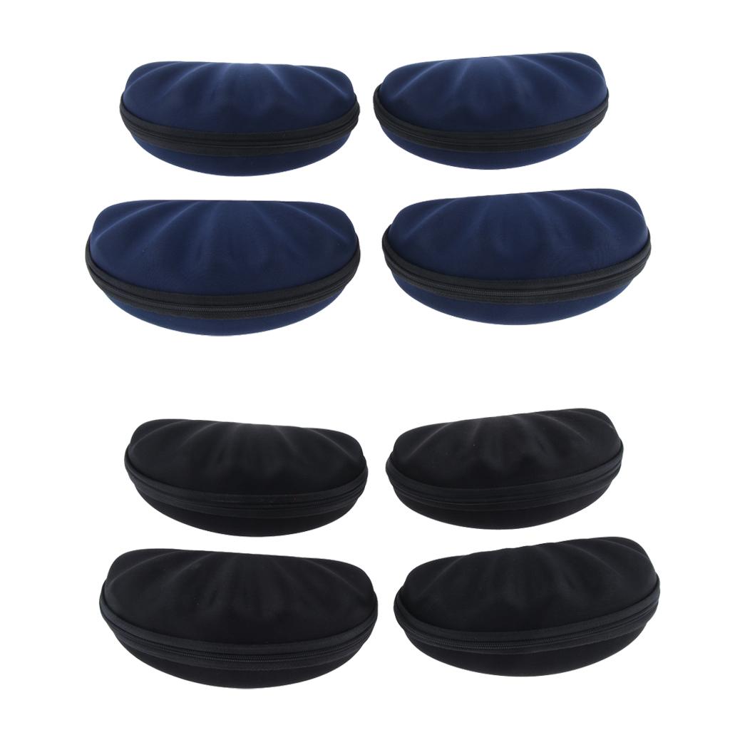 8Pcs EVA Zipper Eyeglass Box Glasses Hard Case Protector Container Holder
