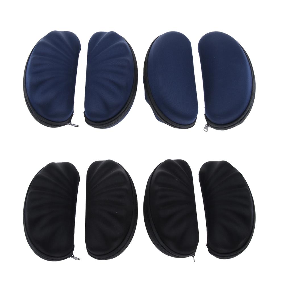 8Pcs EVA Zipper Eyeglass Box Glasses Hard Case Protector Container Holder