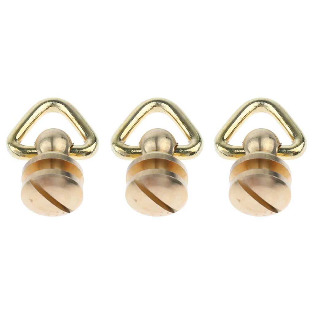 3x Brass Swivel Trigger Snap Clip Hook Buckle Lobster Clasp Hanger Keychain