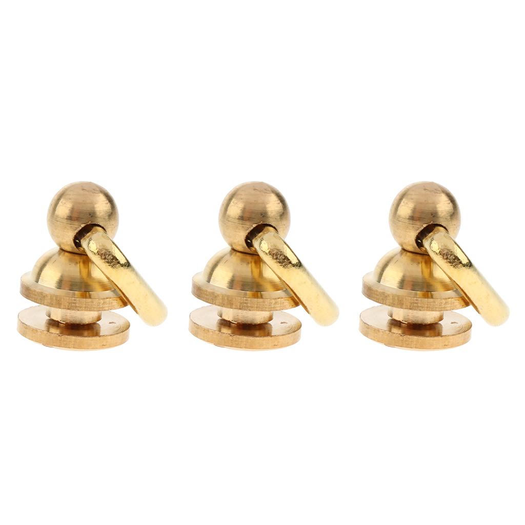 3x Brass Swivel Trigger Snap Clip Hook Buckle Lobster Clasp Hanger Keychain