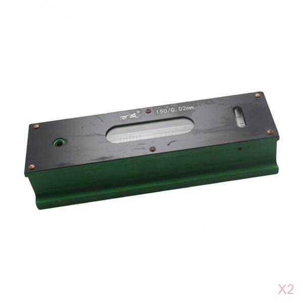 2 Pieces High Precision 0.02mm Bar Level Engineers, Carbon Steel 150mm