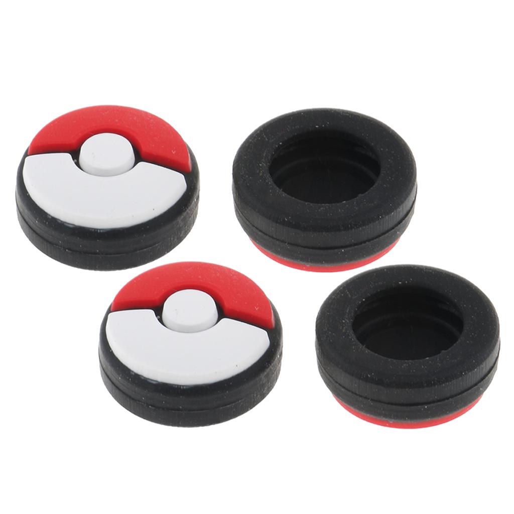 4x Silicone Analog Joystick Rocker Cover for Nintendo Switch Pokeball Plus