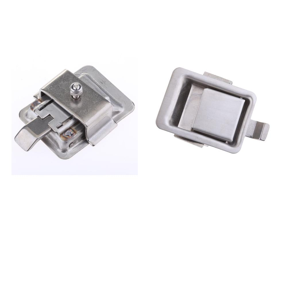 2pcs Stainless Steel Flush Paddle Latch Single Point Latch Rust Resistant