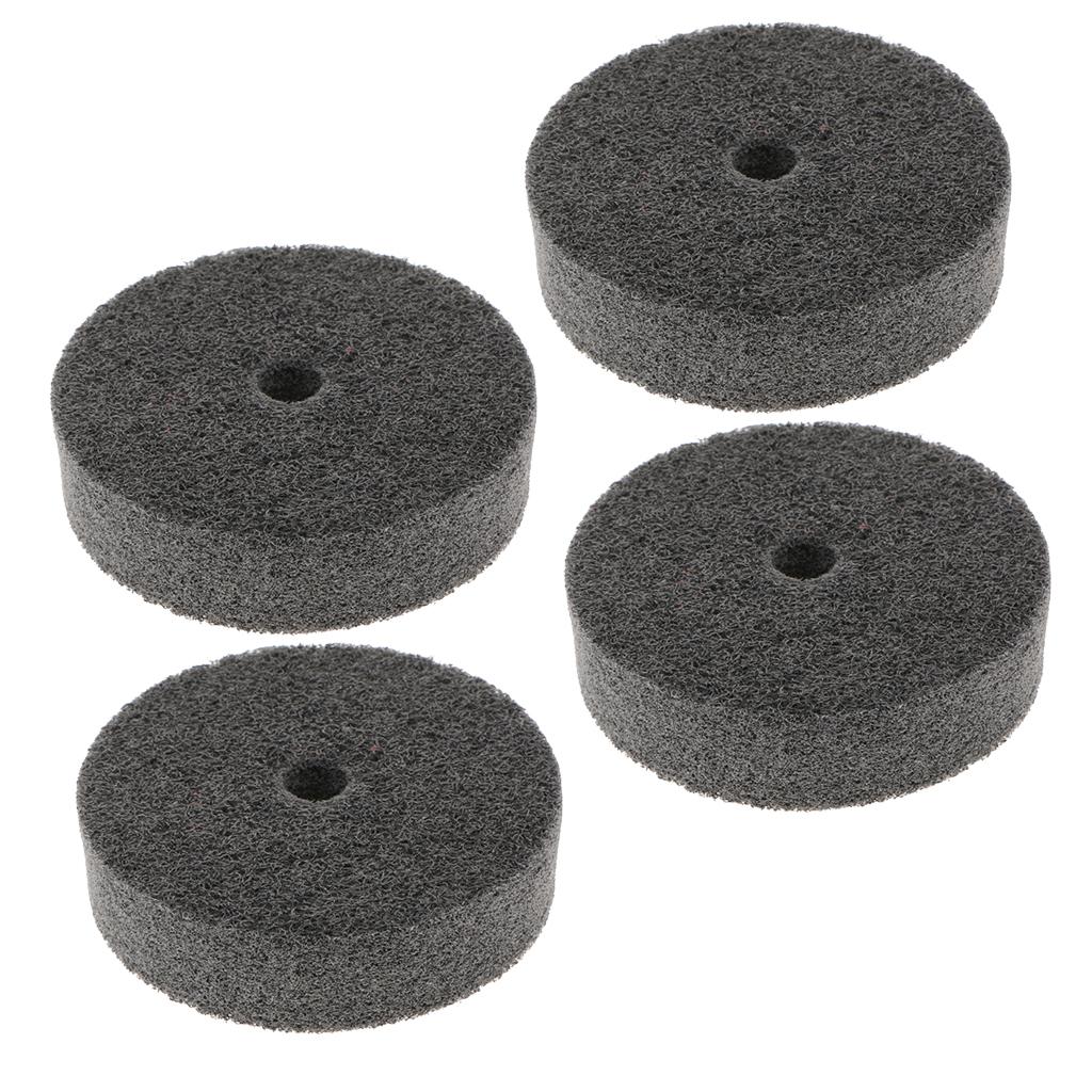 4Pcs --3inch Nylon Fiber Polishing Wheel Grinding Wheel for Bench Grinder