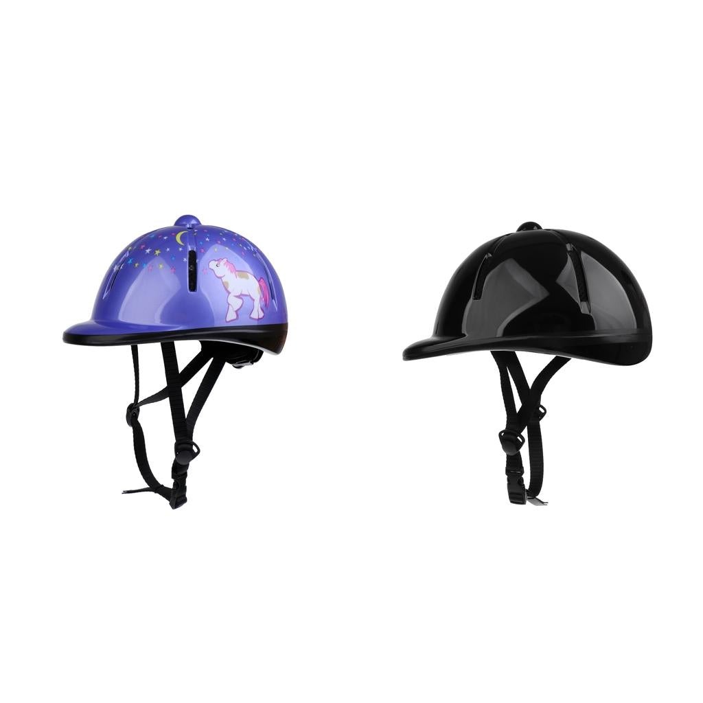 2 Pieces Kids Adjustable Horse Riding Hat/Helmet Head Protective Gear