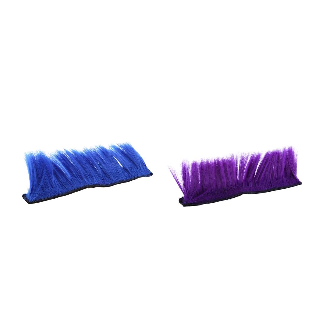 2x Motorcycle Skinhead Wig Punk Helmet Mohawk Wig Costumes Hairpiece
