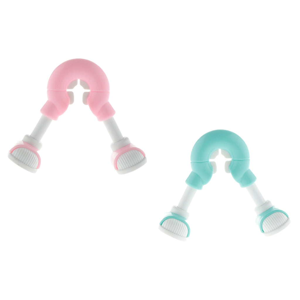 Cartoon Organizer White+Pink + Car Hanger Hook Headrest Holder White+Blue