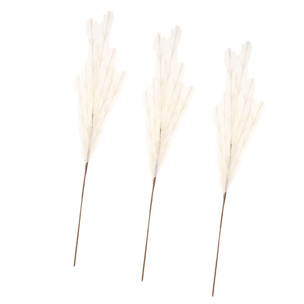 3Pcs/Set White Decorative Artificial Flower Simulation Plants Wedding Decor