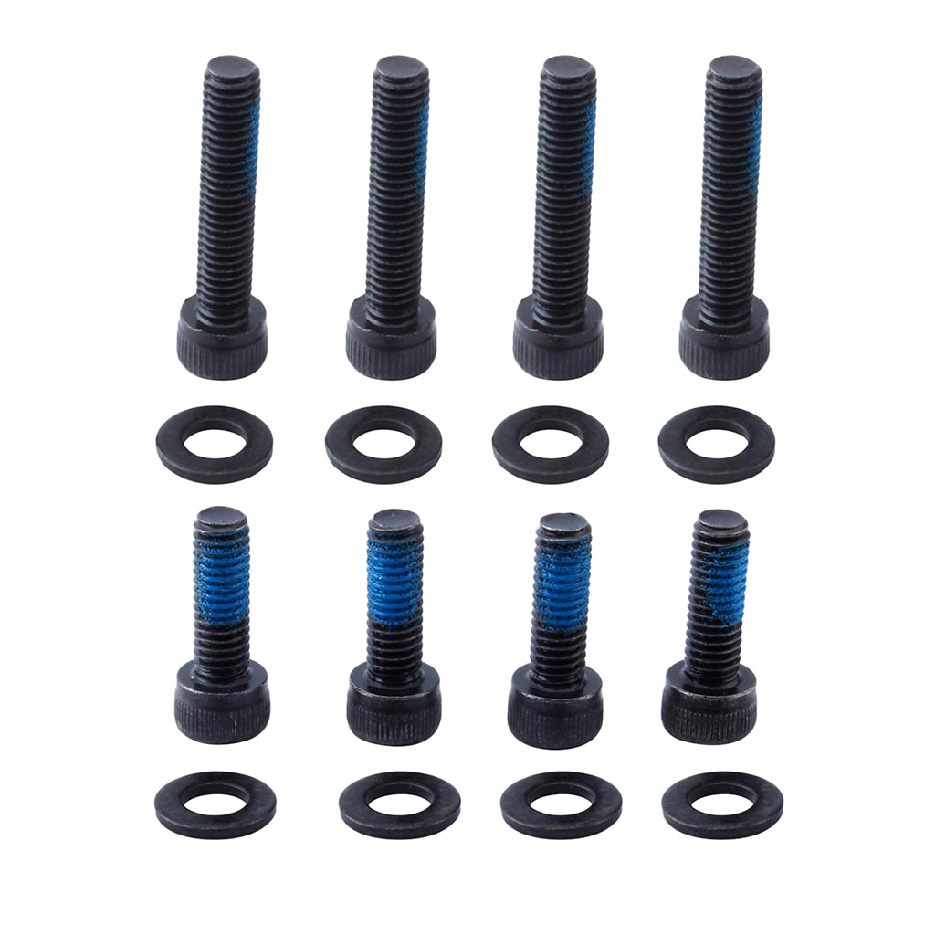 8 Pieces Bike Disc Brake Mount Adapter Steel Screws with Washers