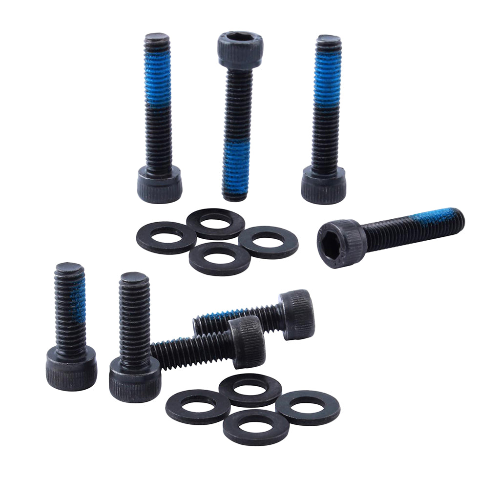 8 Pieces Bike Disc Brake Mount Adapter Steel Screws with Washers