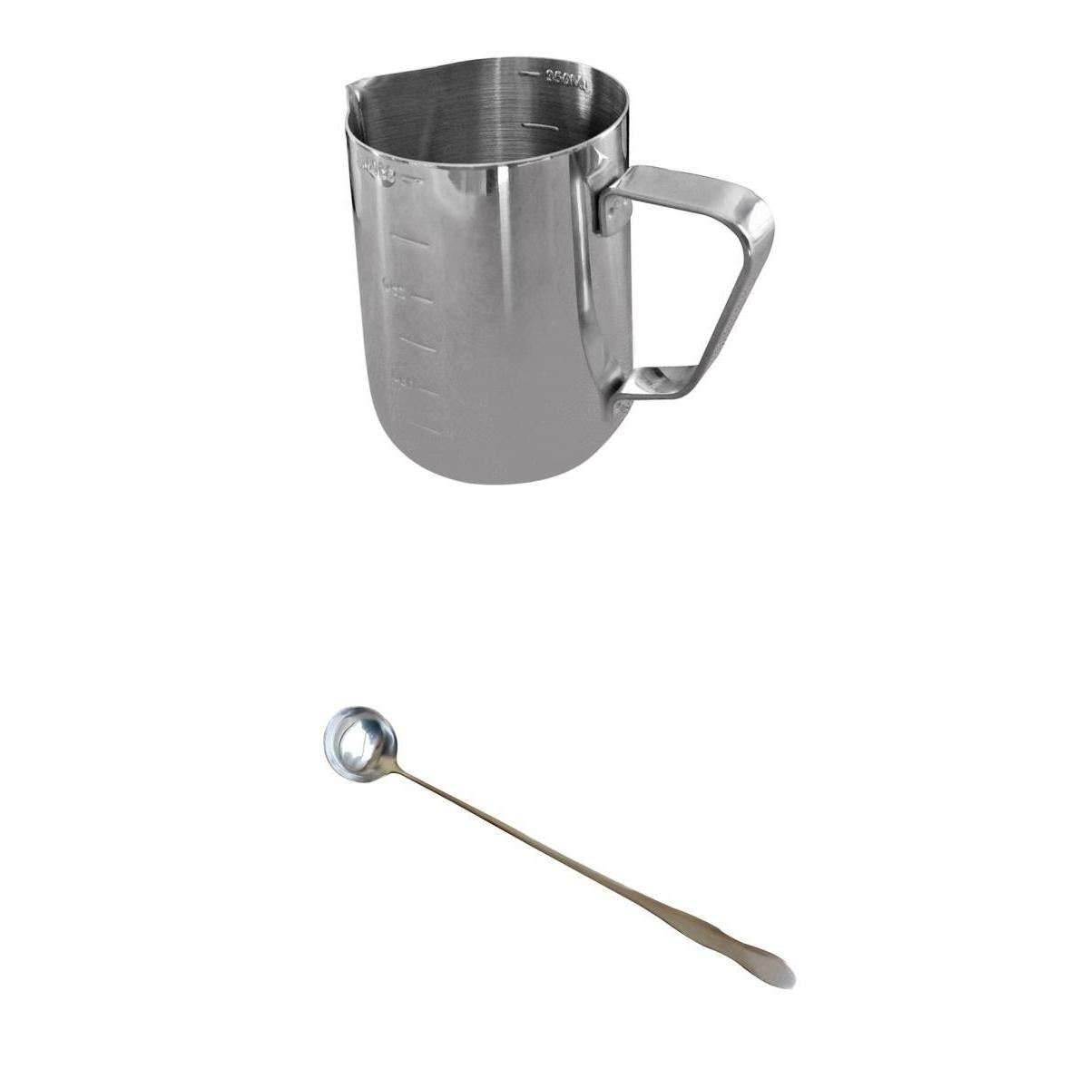 350ml Stainless Steel Candle Making Pitcher Pouring Pot Long Stirring Spoon