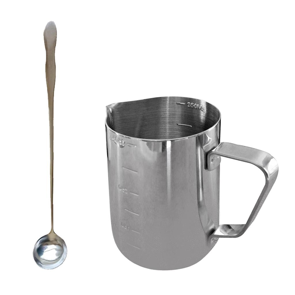 350ml Stainless Steel Candle Making Pitcher Pouring Pot Long Stirring Spoon