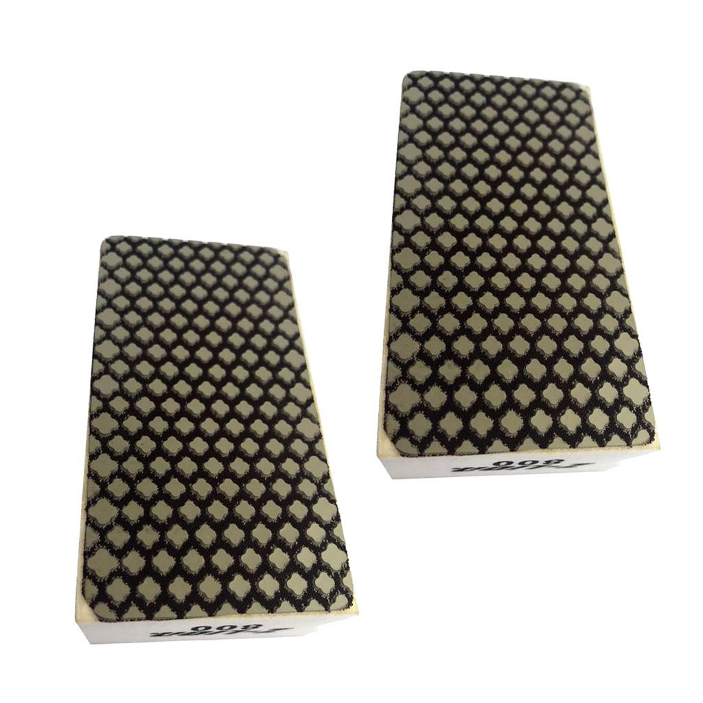 2pcs Diamond Hand Polishing Pad for Glass Granite Marble Stone 800 Grits