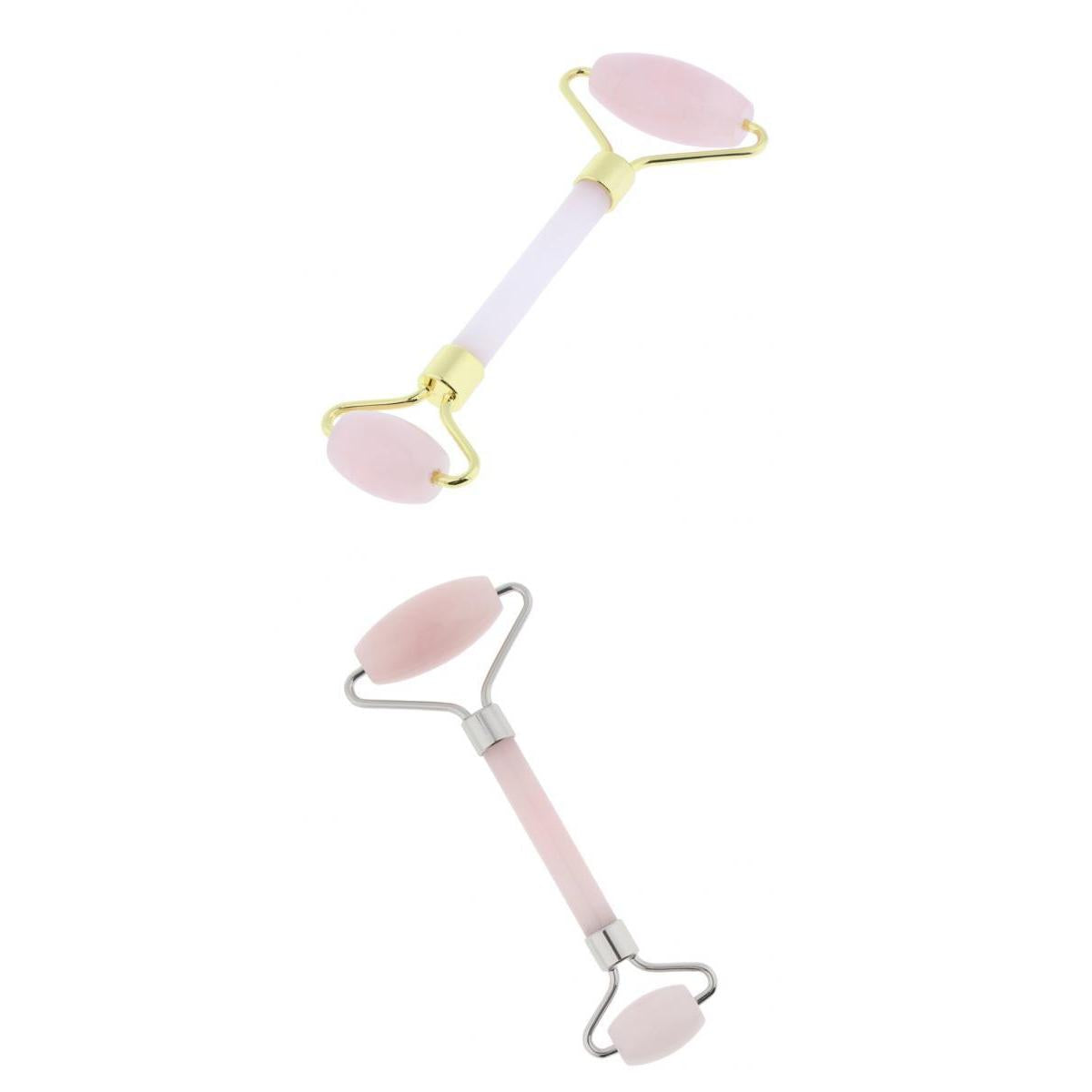 2X Anti-Aging Crystal Jade Rollers f Face Gua Sha Scraping Tool Body Massage