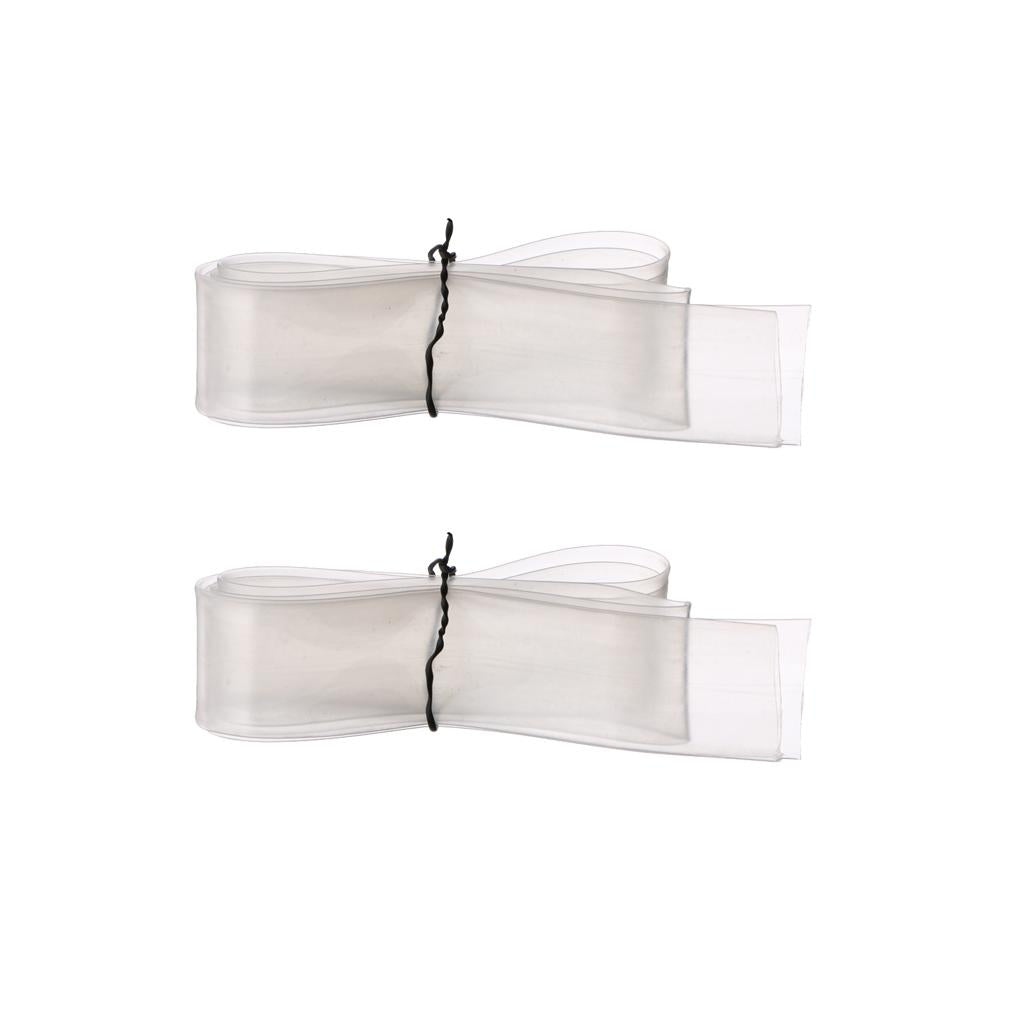 2xClear Transparent Heat Shrink Tube Wrap Cable Wire Sleeve 2.5cm x 1m