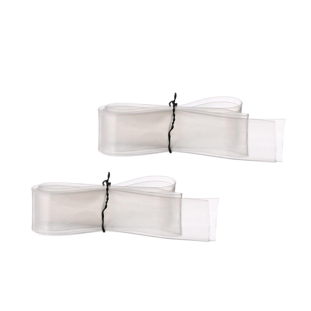 2xClear Transparent Heat Shrink Tube Wrap Cable Wire Sleeve 2.5cm x 1m