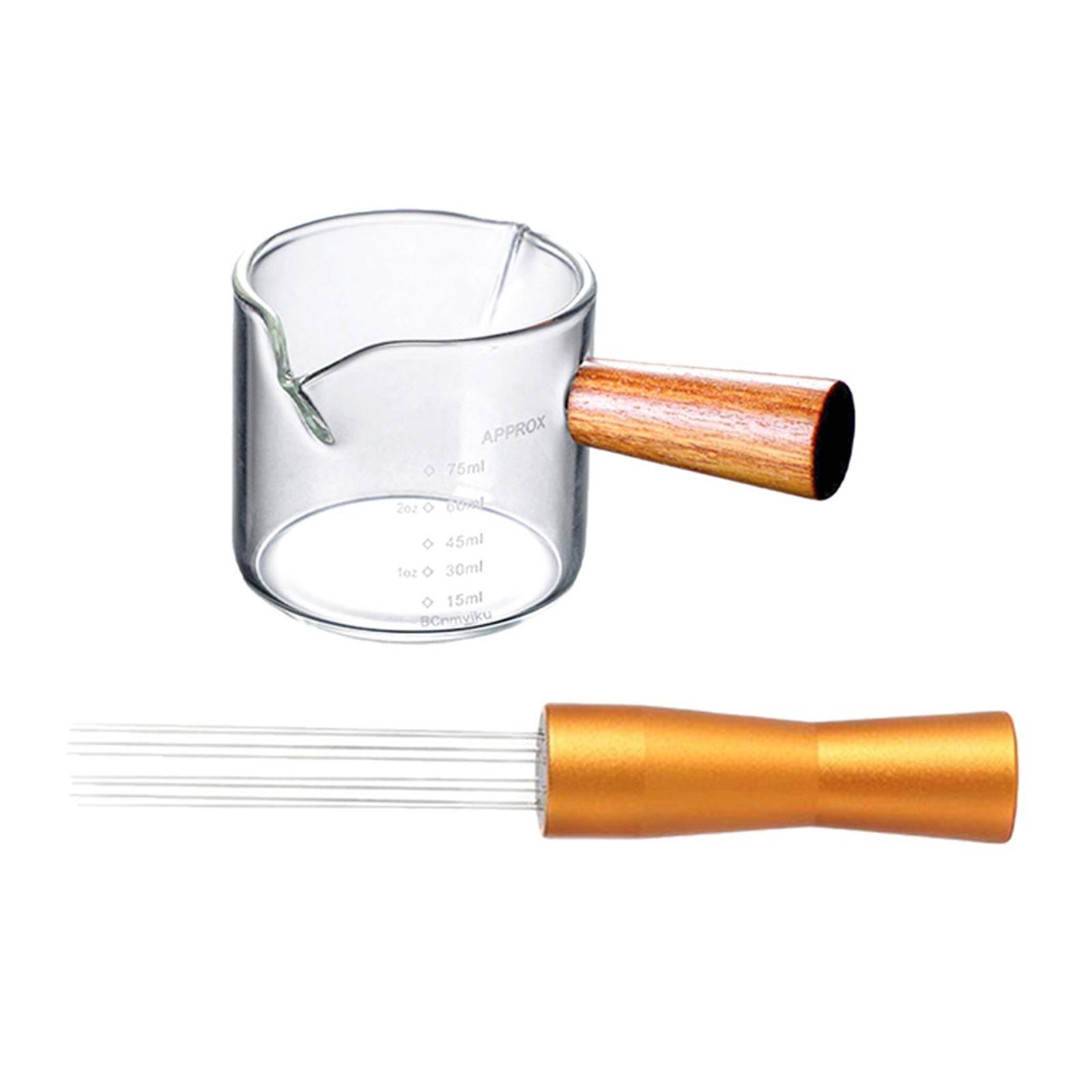 Coffee Tamper Distributor Measuring Cup Espresso Hand Stirrer Style A