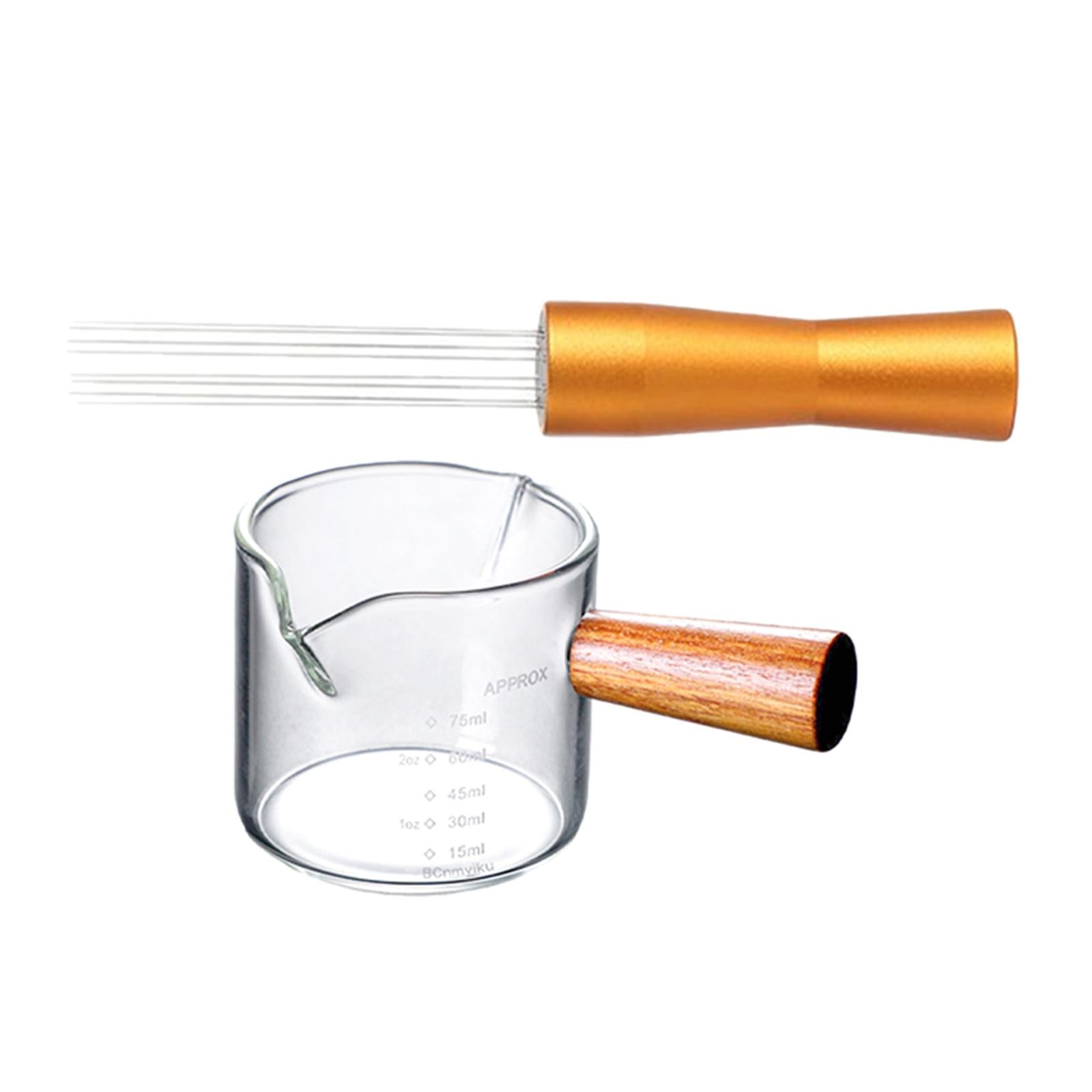 Coffee Tamper Distributor Measuring Cup Espresso Hand Stirrer Style A