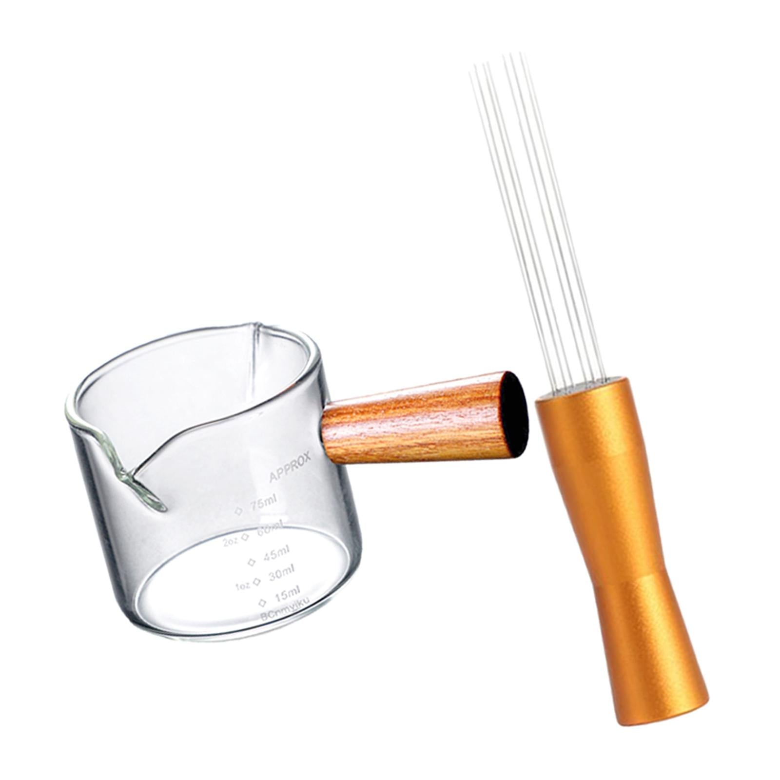Coffee Tamper Distributor Measuring Cup Espresso Hand Stirrer Style A