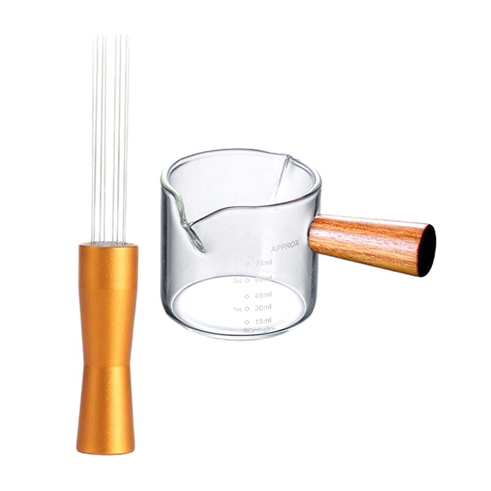 Coffee Tamper Distributor Measuring Cup Espresso Hand Stirrer Style A