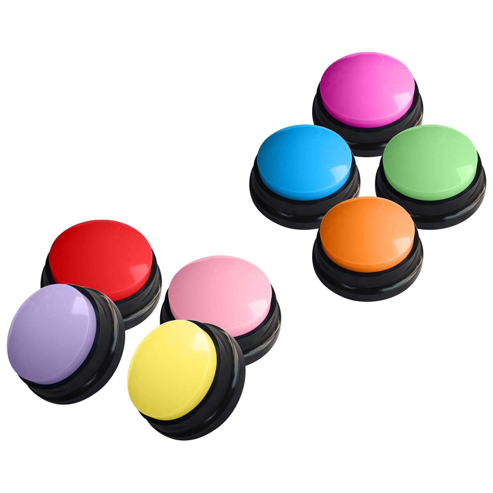 8x Talking Buttons Dogs Recording Sound Button Party Noise Makers for Pet