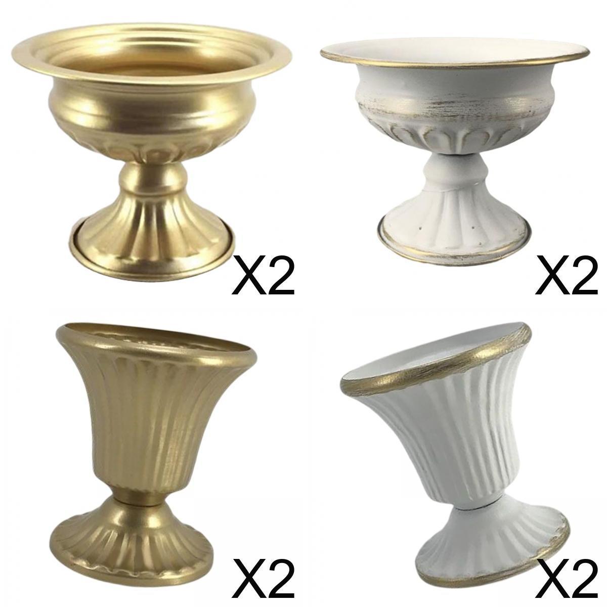 8x Retro Style Flower Vase Plant Pot Ornament for Home Tabletop Decor