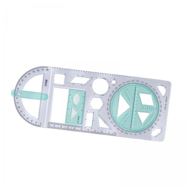 2xGeometric Ruler Drawing Ruler Measuring Stencil for Artists Sewing Office