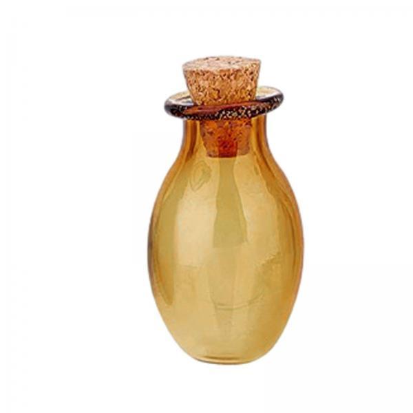 5xMini Glass Bottles Vials Cork Stoppers Empty Spell Jars Clear Wishing Bottle Champagne
